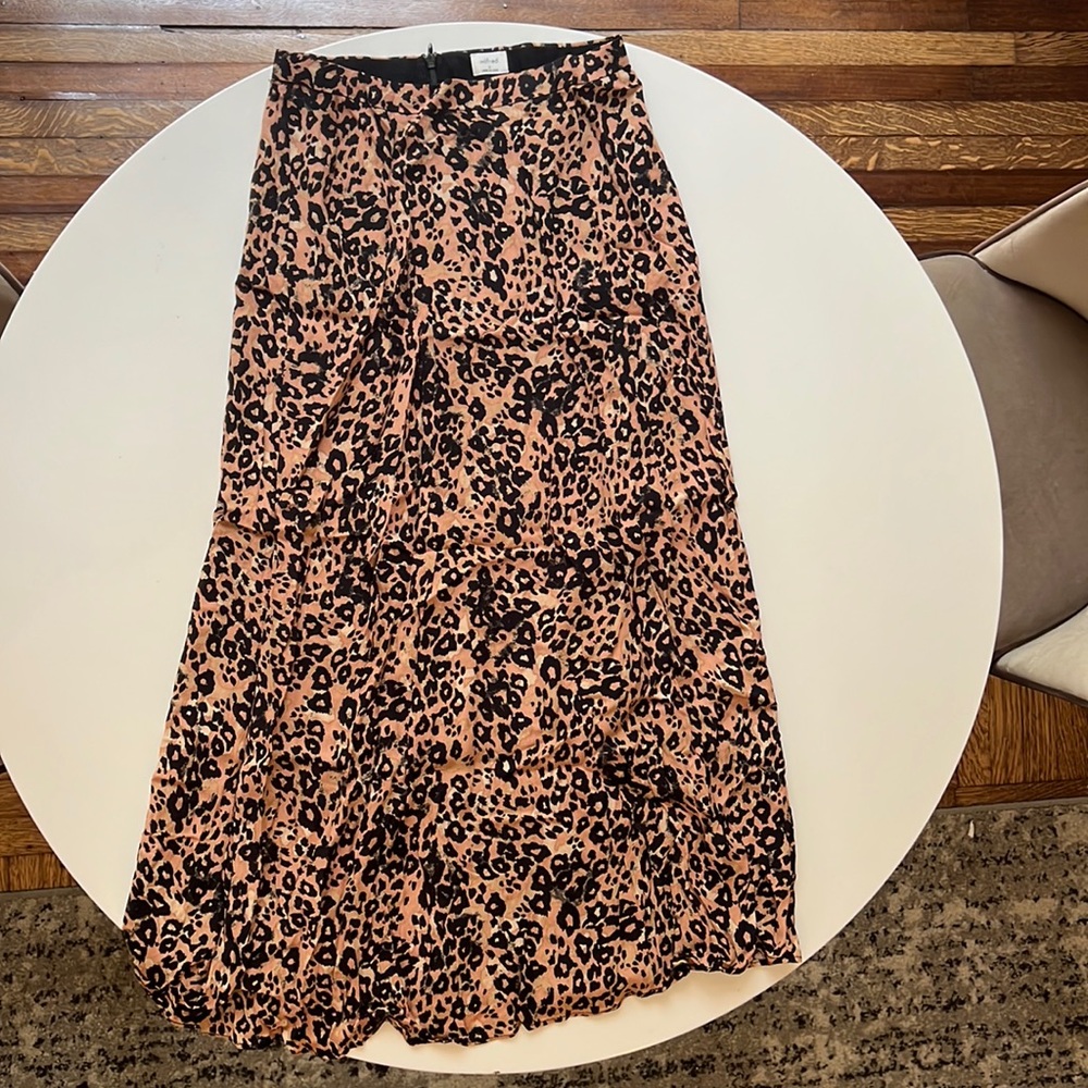 Aritzia Wilfred Léopard Print Maxi Skirt